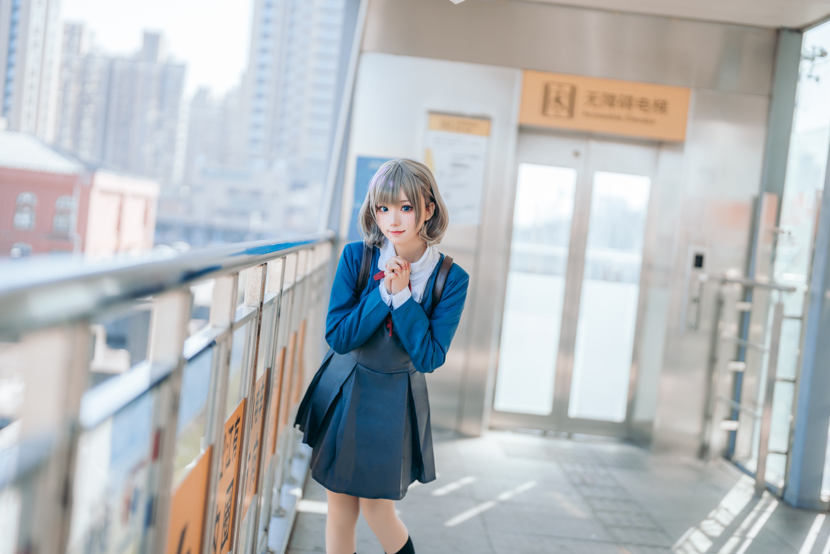 图片[1]-花柒Hana – NO.019 唐可可校服[15P]-XikXak